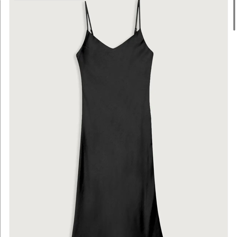Midi Slip Dress • Black